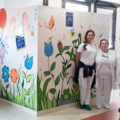 I pazienti realizzano un murales per promuovere l'allattamento al seno