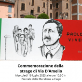 Carpi ricorda le vittime della strage di via D'Amelio: mercoledì mattina commemorazione in Piazzale della Meridiana