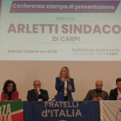 Conferenza stampa di presentazione di Annalisa Arletti, candidata Sindaco del centrodestra